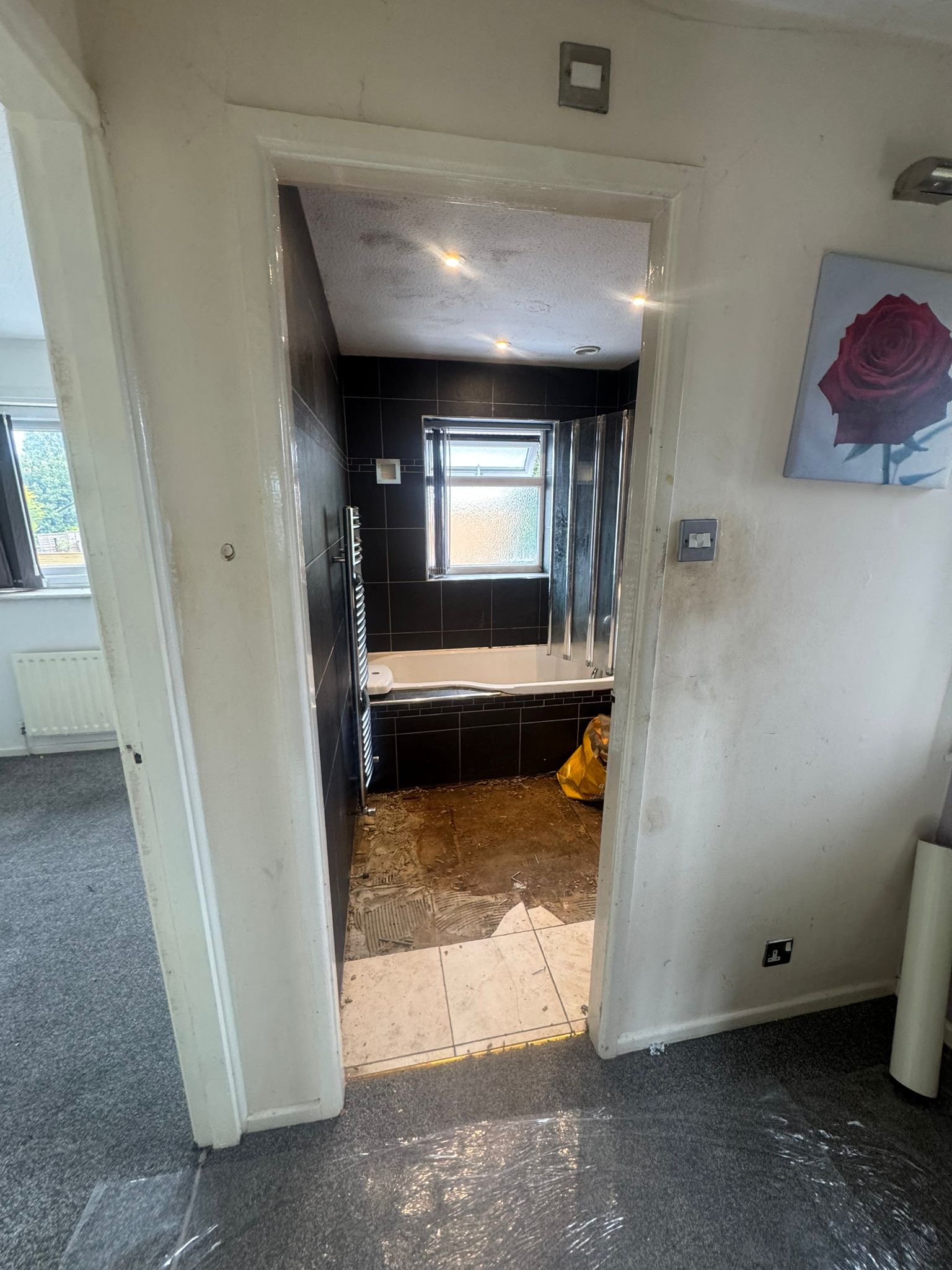 Black bathroom renovation package