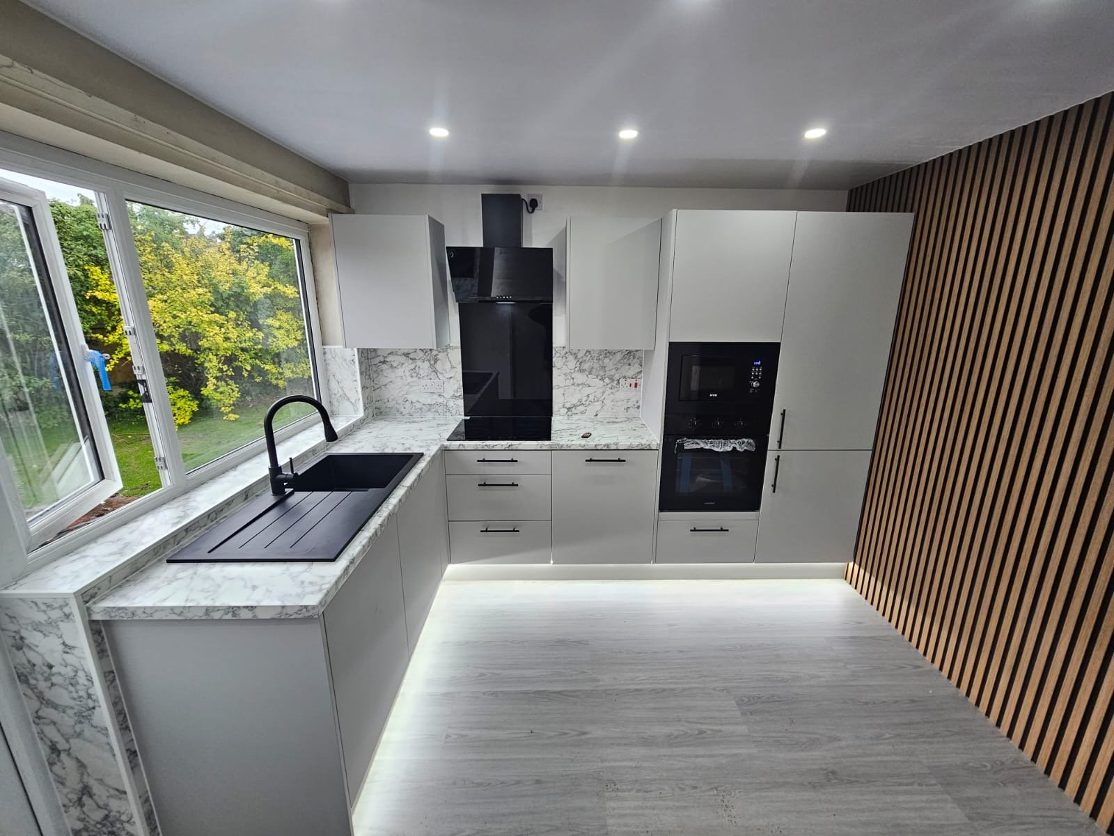 Completed luxury bathroom renovation project in the UK