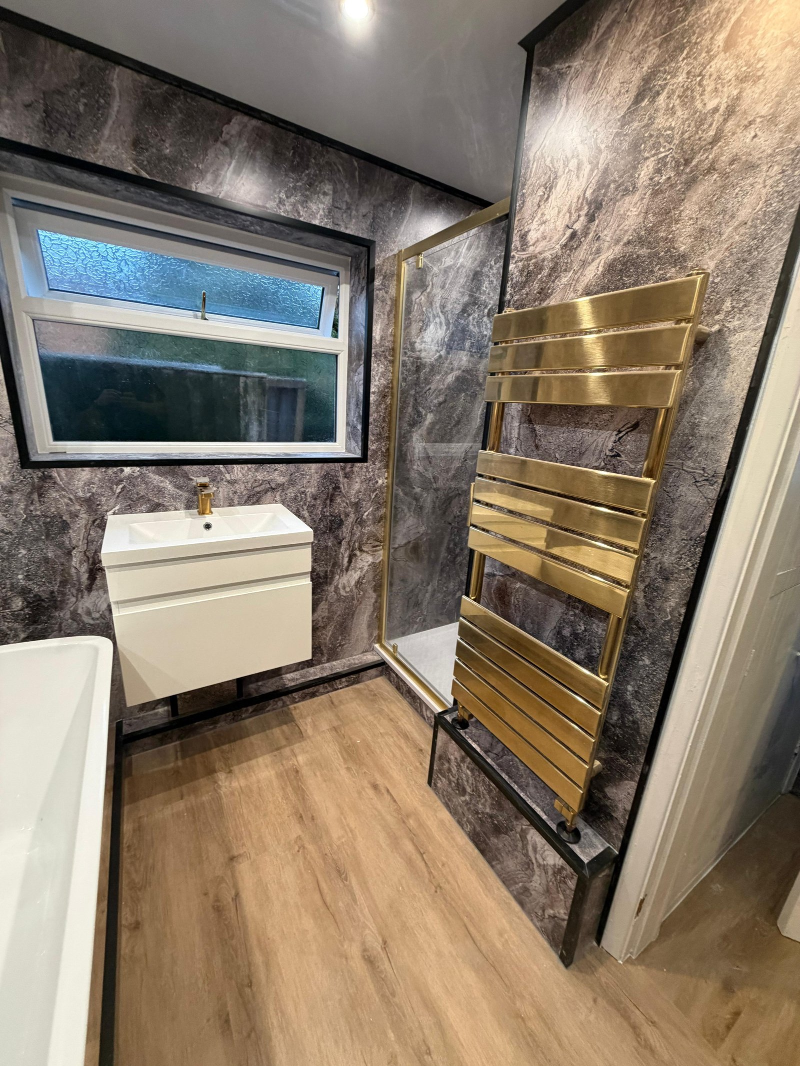 Gold luxury bathroom renovation package