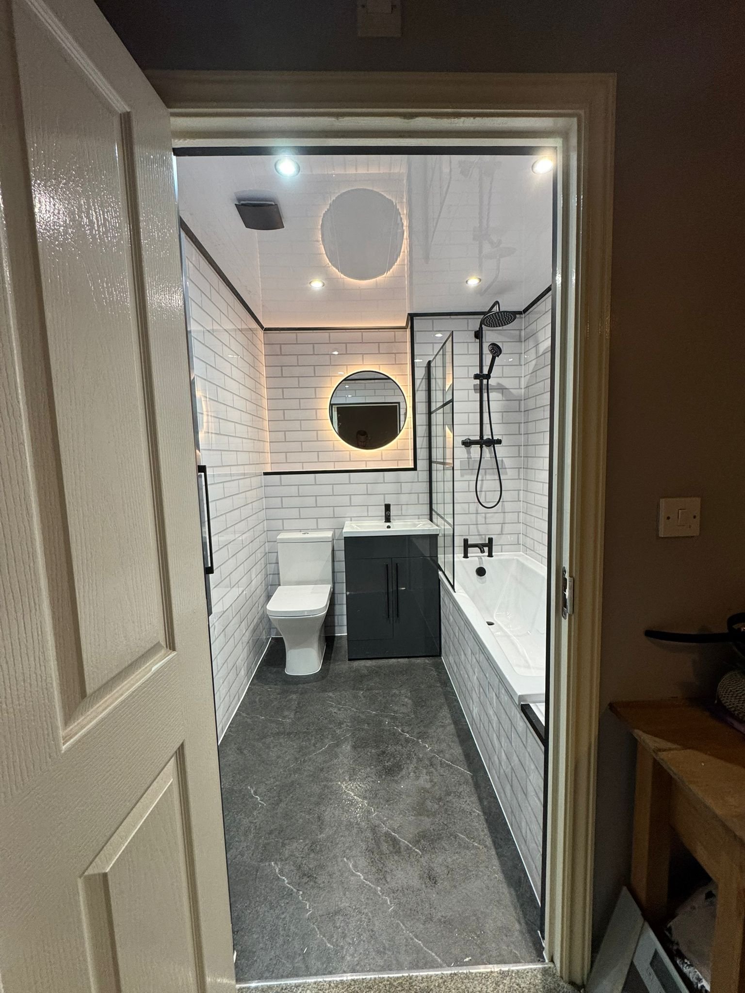 Premium tiled bathroom renovation package