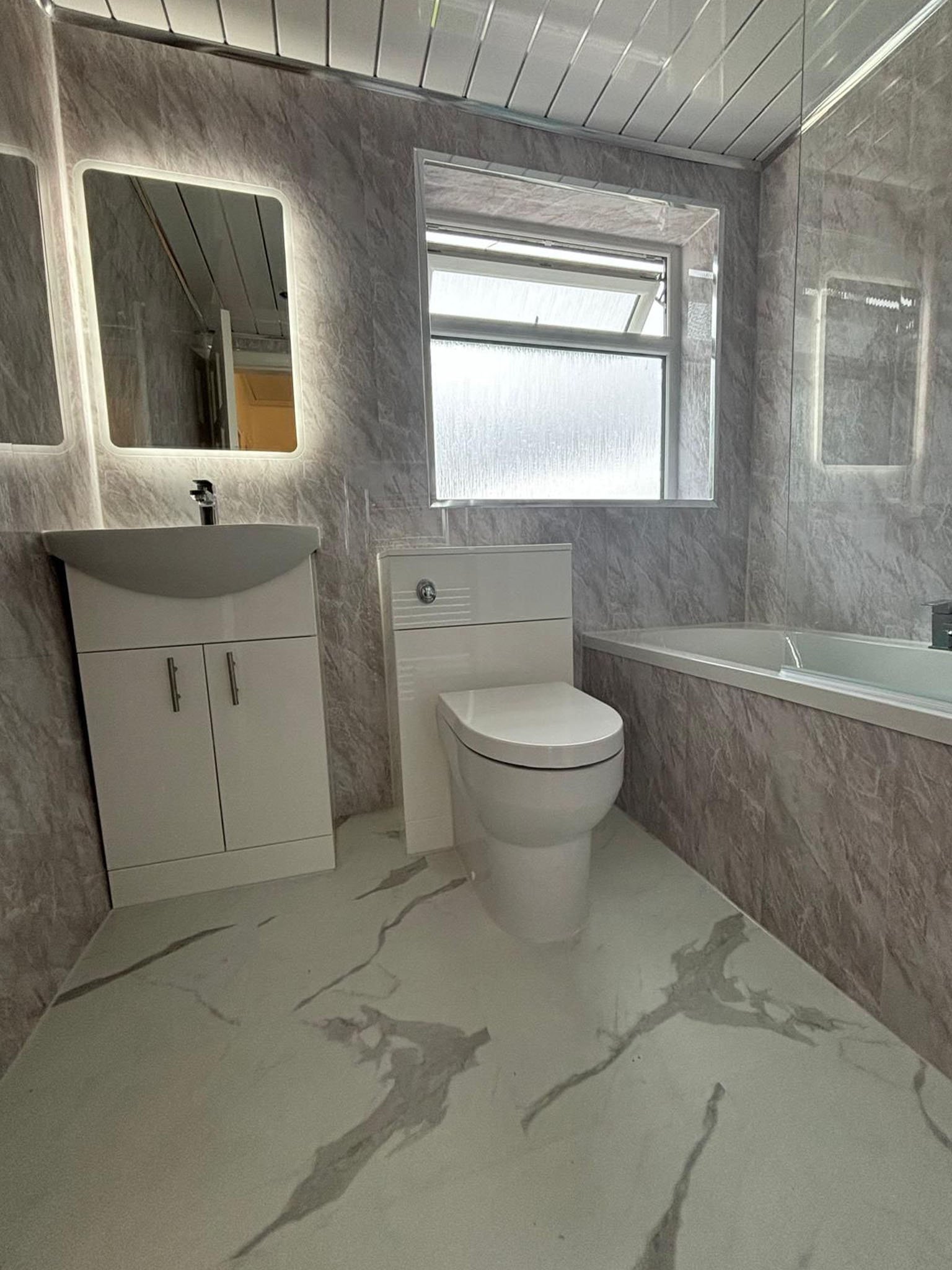 UPVC bathroom renovation and installation result
