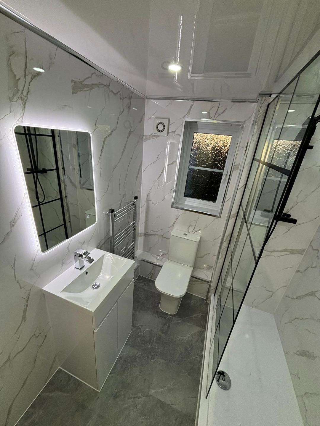 Modern family bathroom by Luxury UPVC bathroom and kitchen renovation specialists