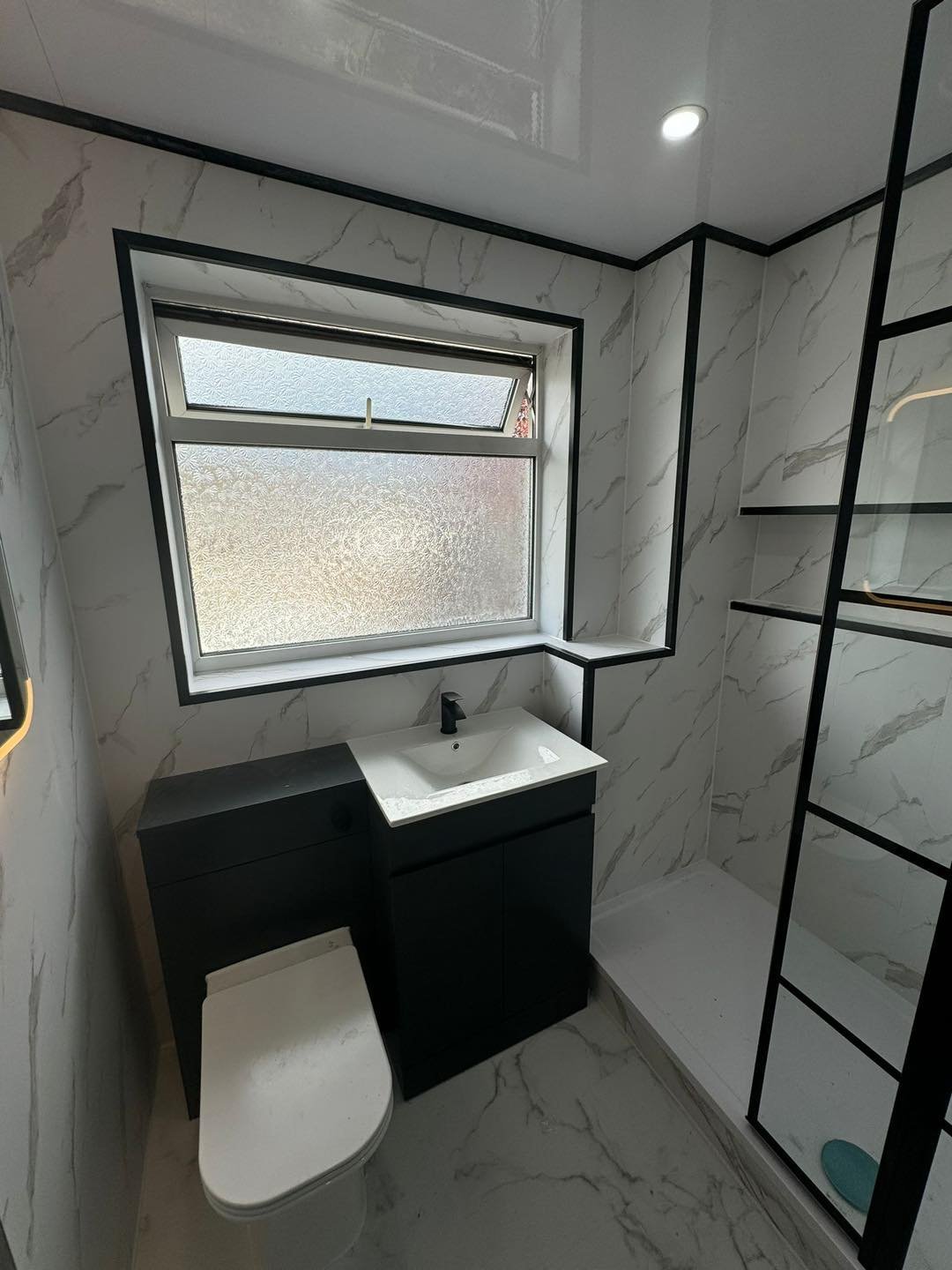 Compact bathroom upgrade by Luxury UPVC bathroom and kitchen renovation specialists