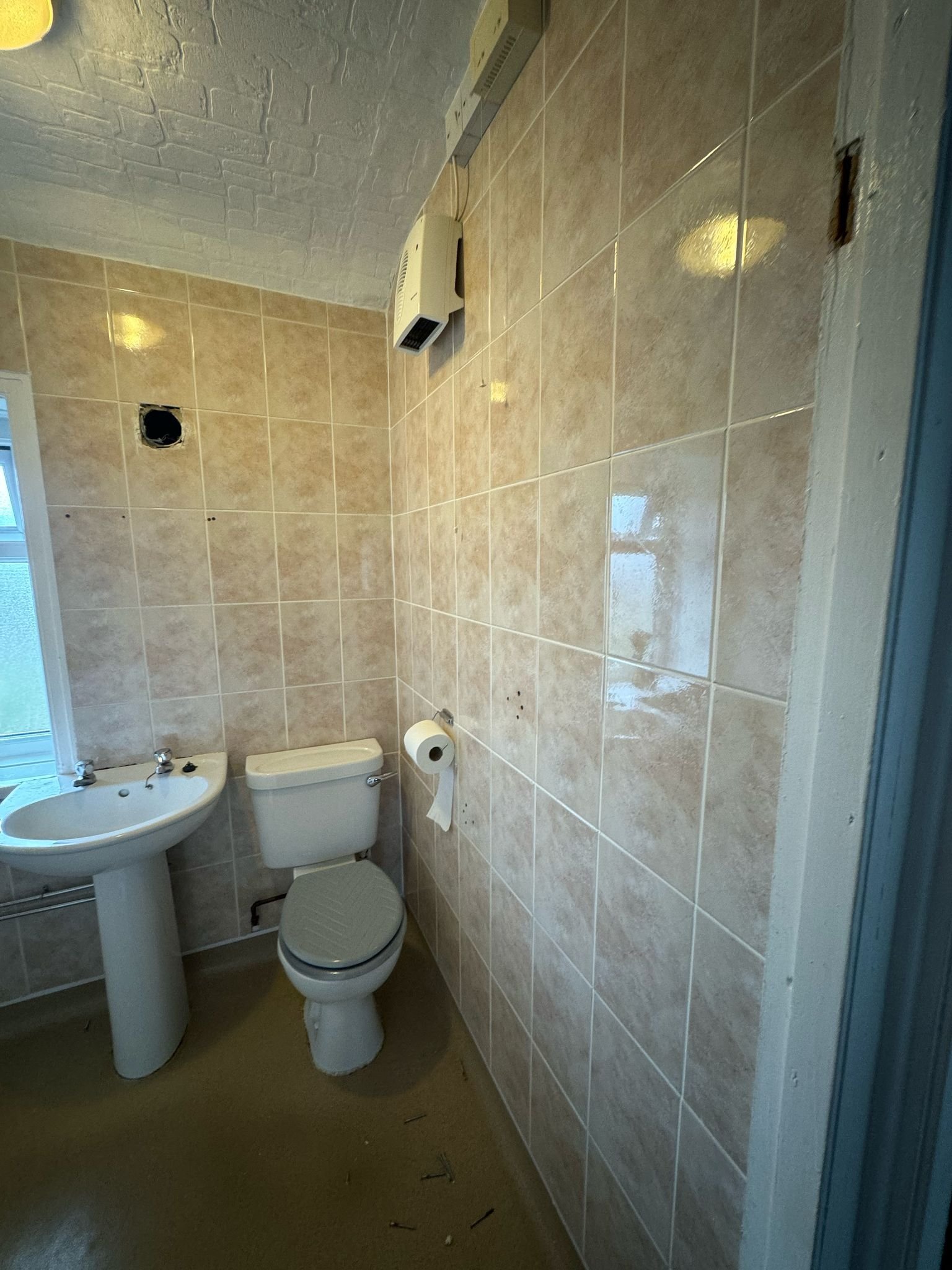 Bathroom space before complete renovation